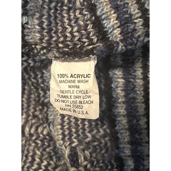 GUC Protege Collection Men's Crew Neck Sweater Patterned Blue Size XL - Picture 4 of 5